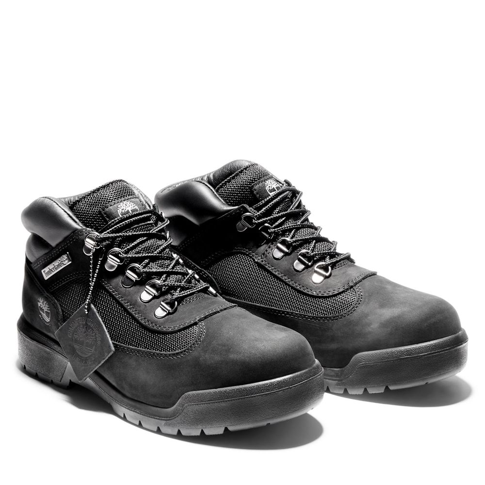 Timberland Mens Sneakers Waterproof Field Boots - Black - India UH3168597